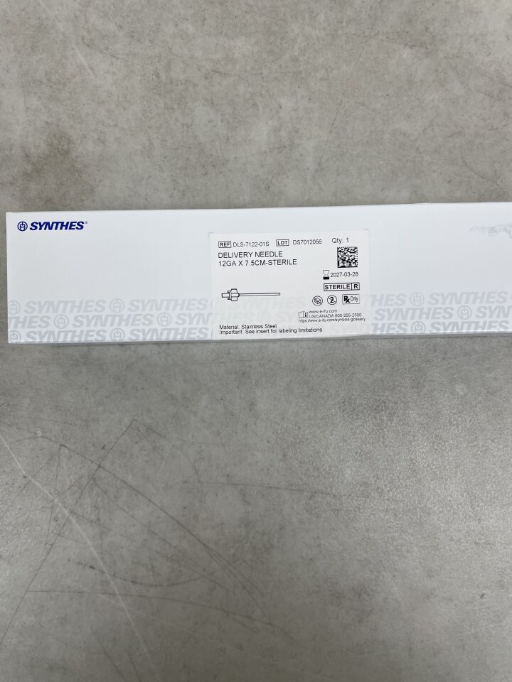DLS-7122-01S - SYNTHES - Delivery Needle 12 GA X 7.5cm, (BX/1) - ( Expiry Date: 2027-03-28 )