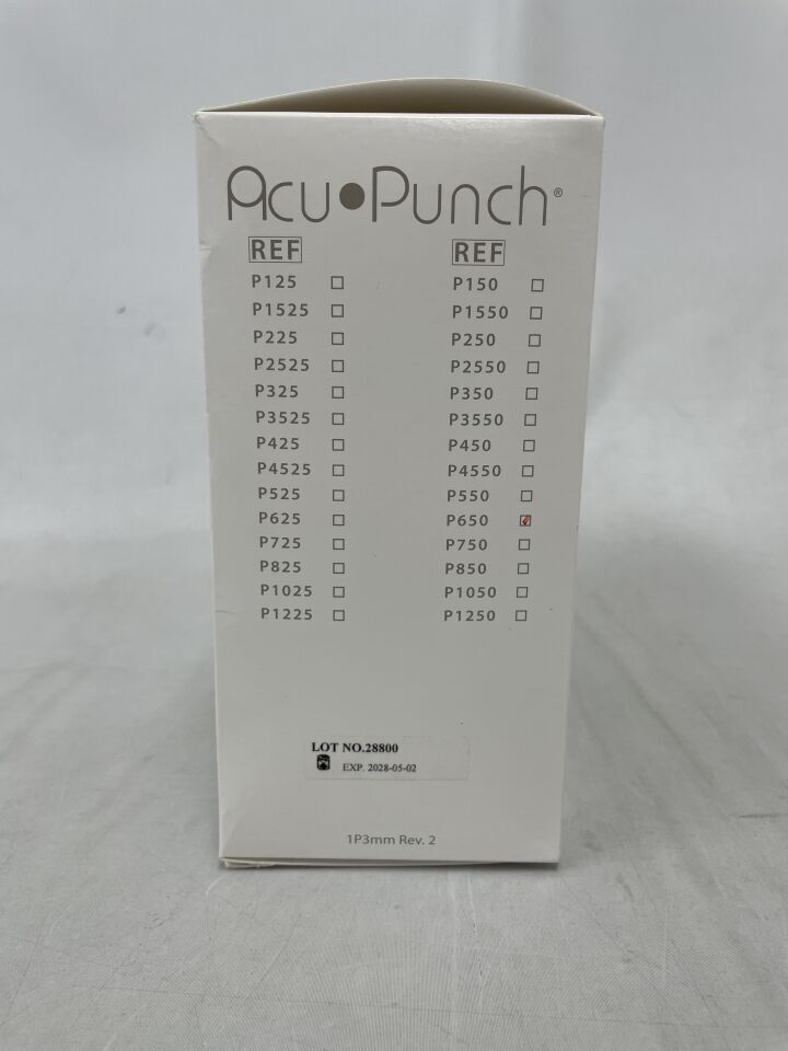 P650 - ACUDERM - Biopsy Punch Acu-Punch 6mm, (BX/50) - ( Expiry Date: 2028-05-02 )