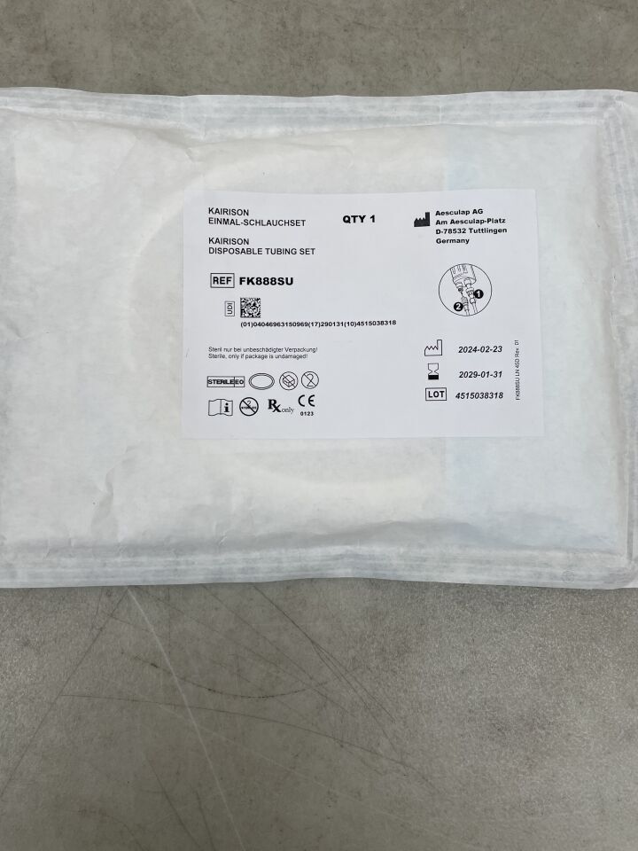 FK888SU - AESCULAP - Kairison Disposable Tubing Set, (EA) - ( Expiry Date: 2029-01-31 )