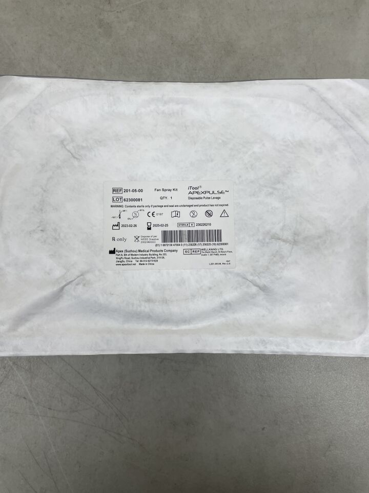 201-05-00 - APEX MEDICAL - iTool ApexPulse Pulse Lavage Fan Spray Kit, (EA)