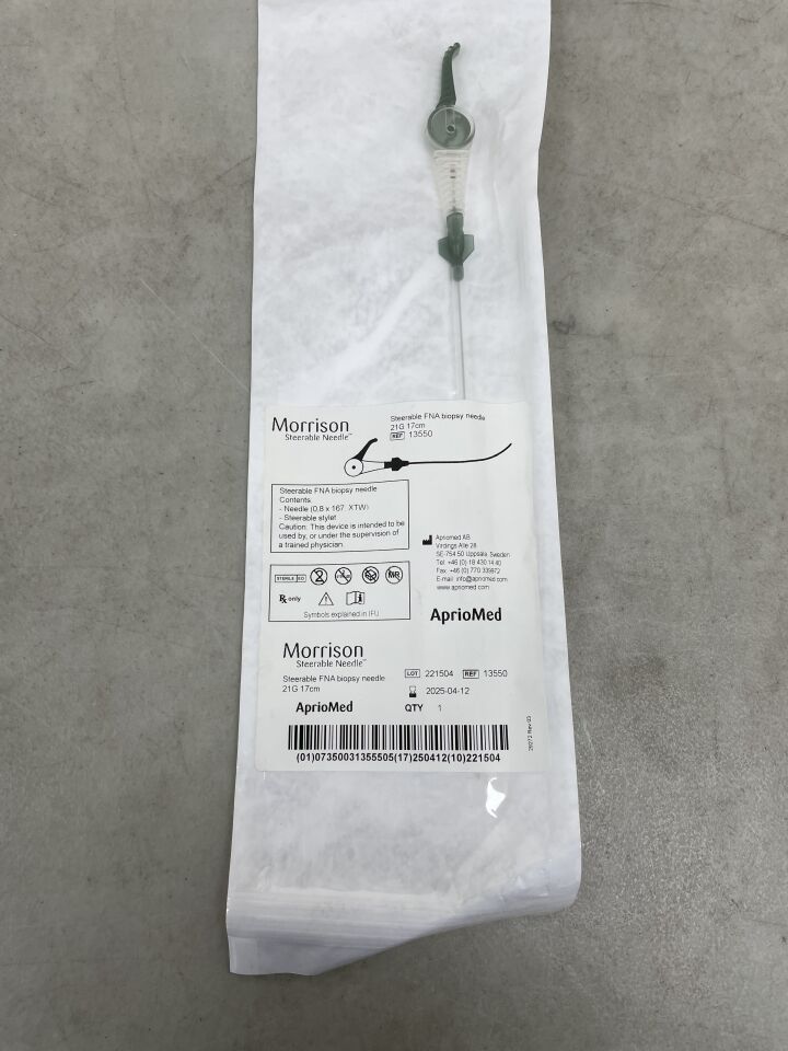 13550 - APRIOMED - Morrison Steerable FNA Biopsy Needle, 21G, 17cm, (EA) - ( Expiry Date: 2025-04-12 )