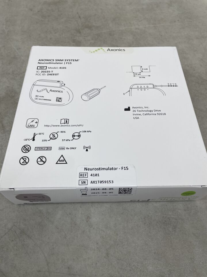 4101 - AXONICS - f15 neurostimulator, recharge-free, (BX/1) - ( Expiry Date: 2025-08-01 )