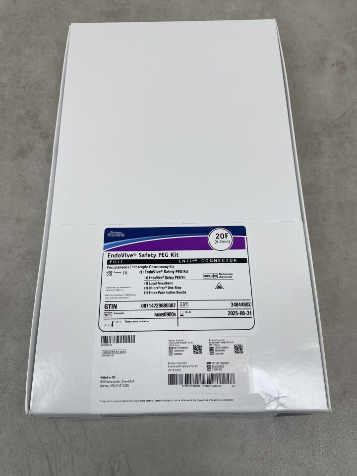 0900 - BOSTON SCIENTIFIC - EndoVive Safety Percutaneous Endoscopic Gastrostomy Kit, 20F, Pull, ENFit Connector, () - ( Expiry Date: 2025-08-31 )