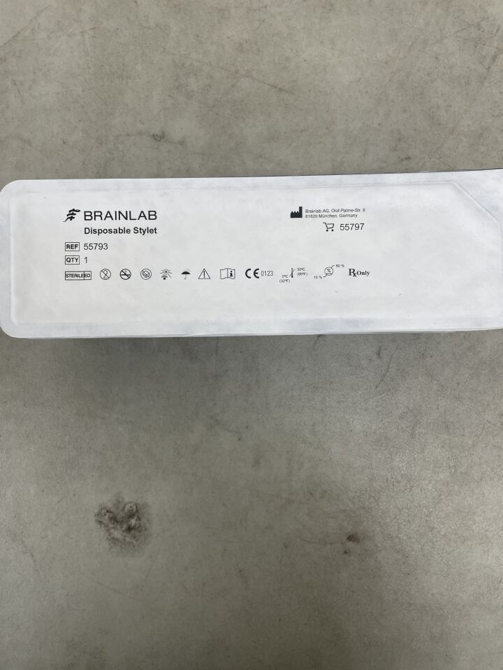 55797 - BRAINLAB - Disposable Precalibrated Stylet, (EA) - ( Expiry Date: 2024-05-10 )