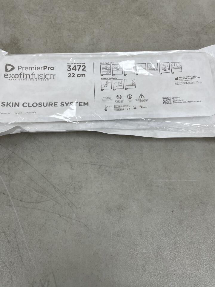 3472-22 - CHEMENCE MEDICAL - Exofinfusion Skin Closure System, 22cm, (EA) - ( Expiry Date: 2024-08-18 )