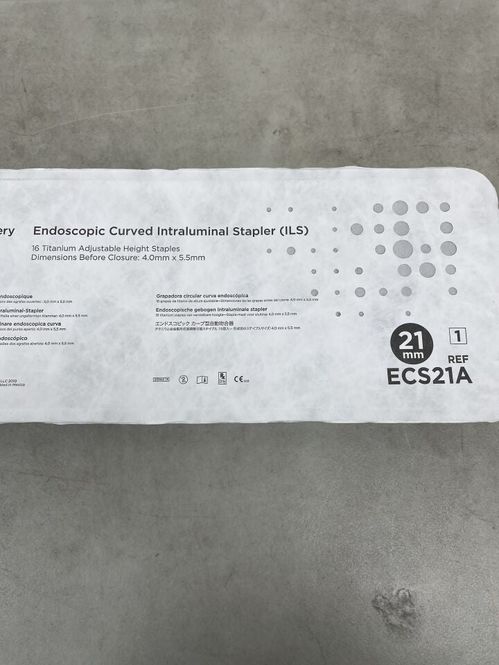 ECS21A - ETHICON - Proximate Endoscopic Curved Intraluminal Staplers, 21 mm Head Diameter, (EA) - ( Expiry Date: 2025-09-30 )