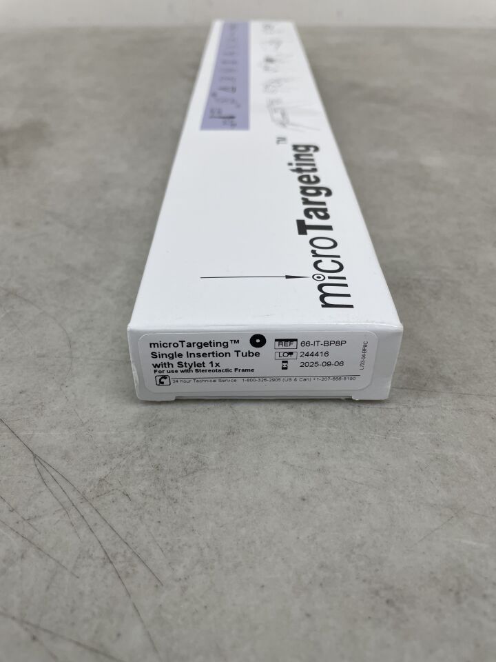 66-IT-BP8P - FHC - microTargeting Single Insertion Tube with Stylet, (BX/1) - ( Expiry Date: 2025-09-06 )