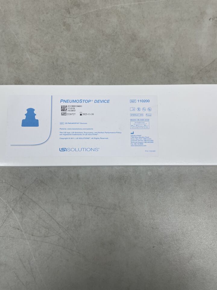 110200 - LSI SOLUTIONS - Pneumostop Device, (BX/3) - ( Expiry Date: 2025-11-30 )