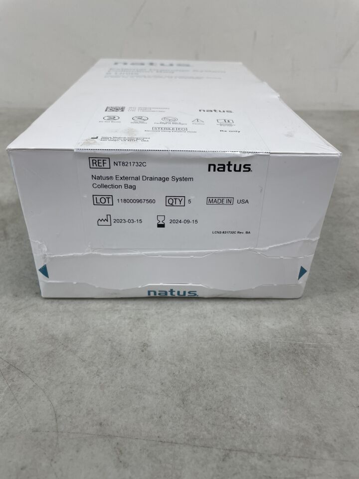 NT821732C - NATUS - External Drainage System (EDS) Collection Bag, (BX/5) - ( Expiry Date: 2024-09-15 )
