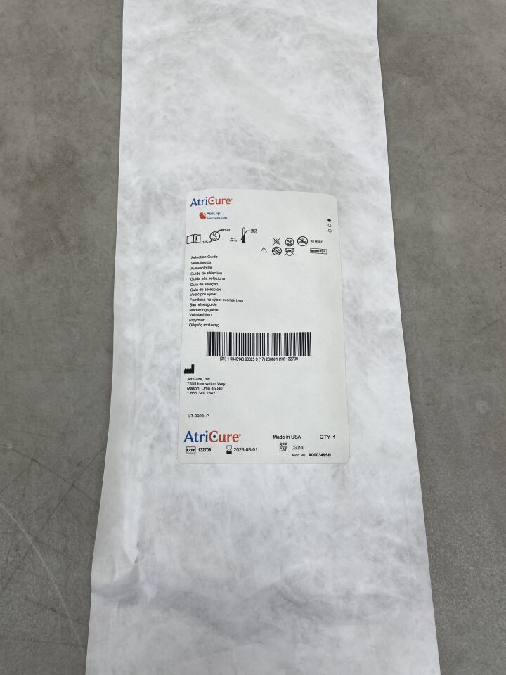 CGG100 - ATRICURE - Guía de selección de AtriClip Gillinov-Cosgrove (EA) - (Fecha de vencimiento: 01/08/2026)