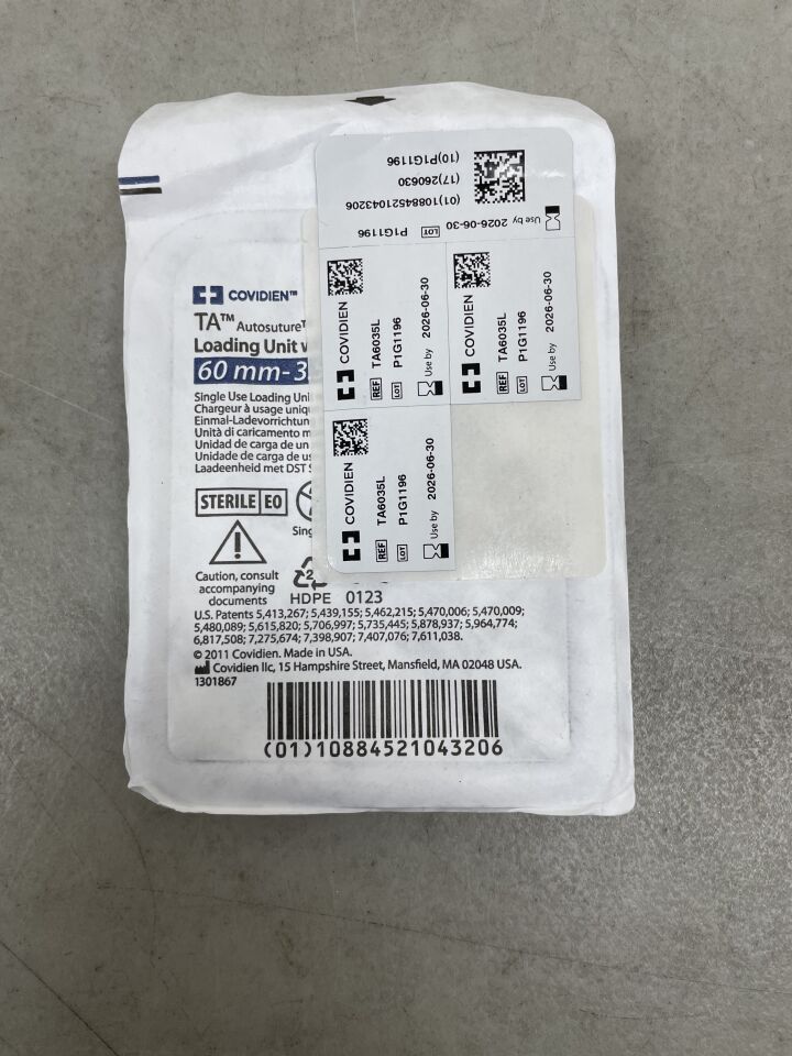 TA6035L - COVIDIEN - 採用 DST 系列技術的 60MM-3.5MM 裝載單元,(EA)-(有效期至:2026-06-30)