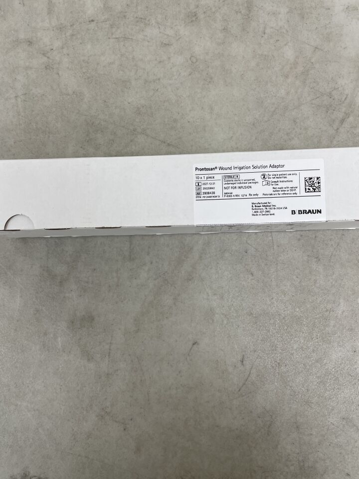 3908438 - B BRAUN - Prontosan 傷口沖洗液轉接器蓋,(10 個裝)-(有效期限至:2027 年 12 月 31 日)