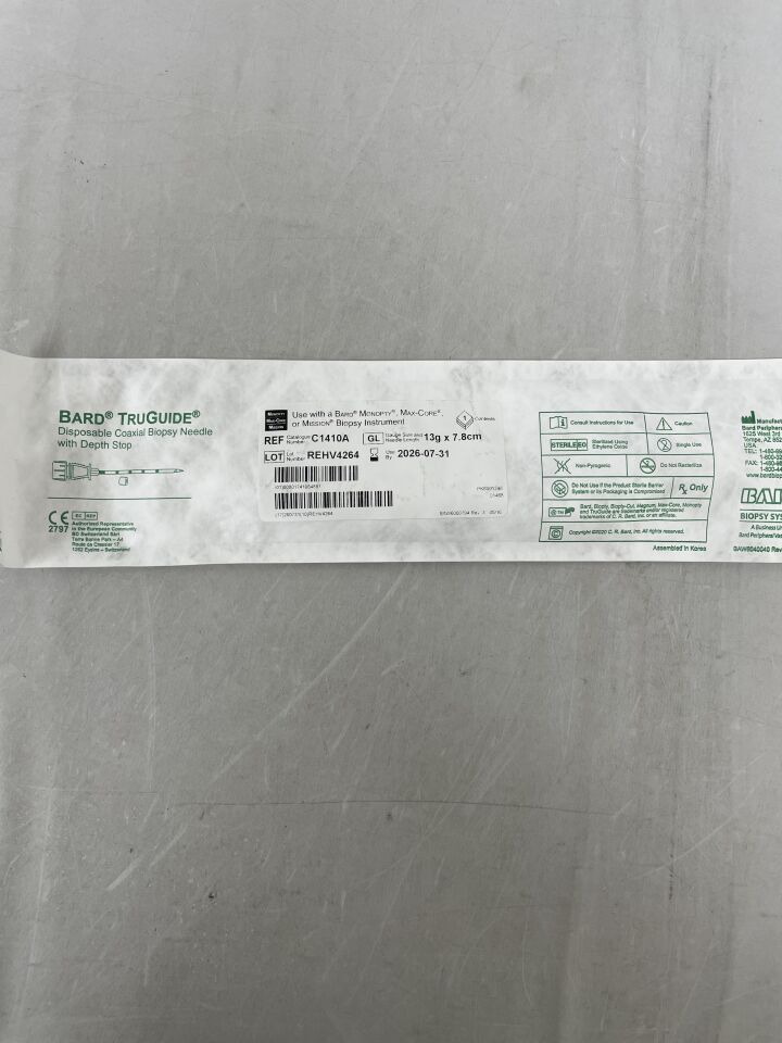 C1410A - BARD - Aguja de biopsia coaxial TruGuide 13G x 7,8 cm, ( ) - ( Fecha de caducidad : )