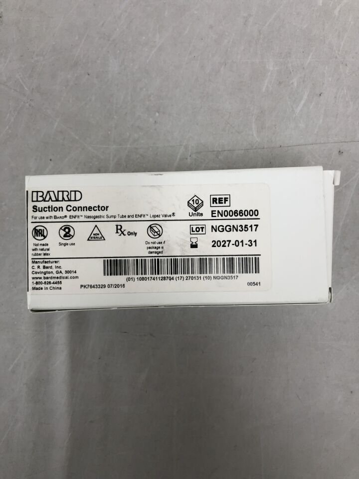 EN0066000 - BARD - 鼻胃管引流接頭,()-(有效期限:)