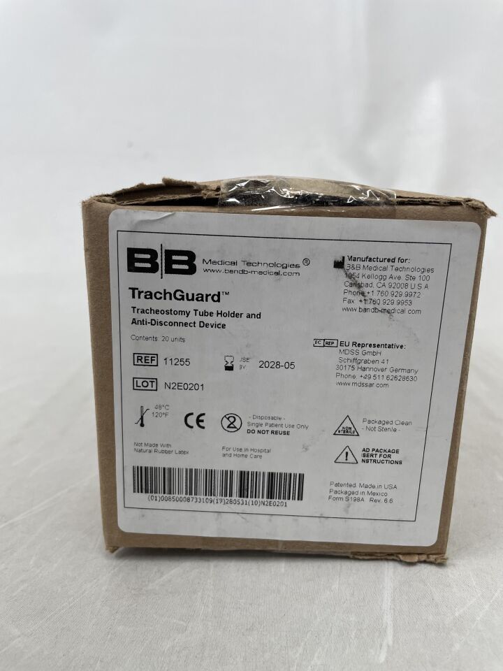 11255 - BB MEDICAL - Tracheostomy Tube Holder and Anti-Disconnect Device, (BX/20) - ( Expiry Date: 2028-05-31 )