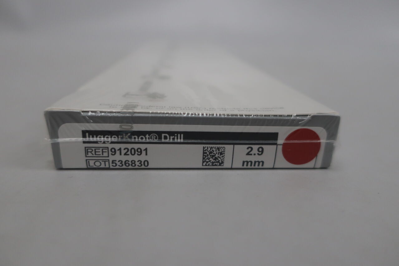 912091 - BIOMET - juggerknot soft anchor disposable drill bit, 2.9 mm dia., (BX/1) - ( Expiry Date: 2027-03-23 )