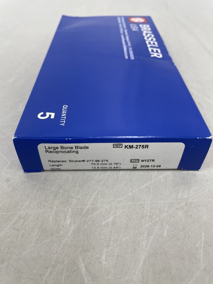 KM-275R - BRASSELER - Large Bone Blade Reciprocating, 70 x 12.5mm, () - ( Expiry Date: 2028-12-05 )