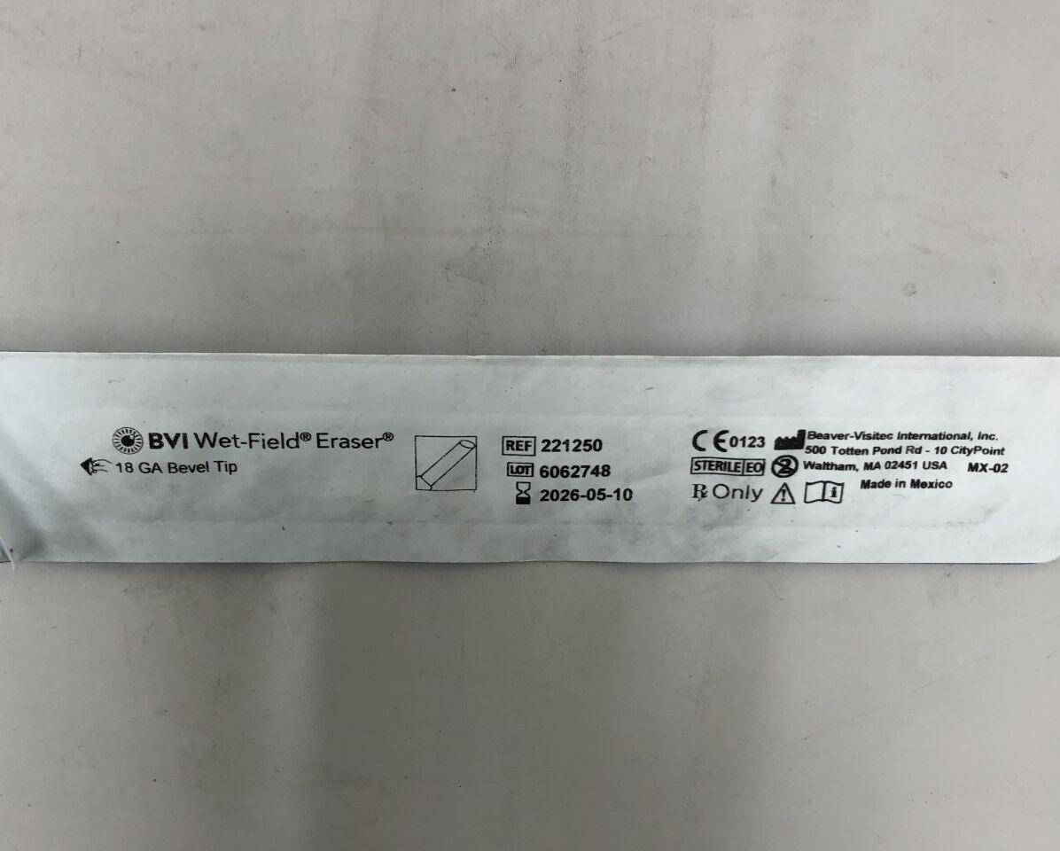 221250 - BVI - Wet-Field Eraser, 18GA Bevel Tip, (EA) - ( Expiry Date: 2026-05-10 )