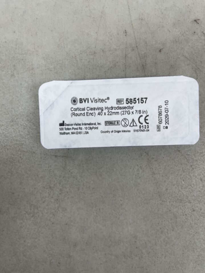 585157 - BVI - Retrobulbar (Atkinson) 25G x 1.5", (EA) - ( Expiry Date: 2029-07-10 )