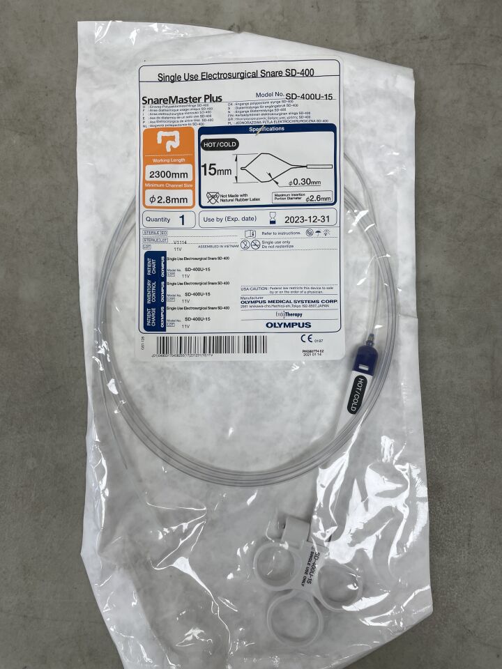 SD-400U-15 - OLYMPUS - SnareMaster Plus 2.8mm x 230cm x 15mm, (EA) - ( Expiry Date: 2023-12-31 )