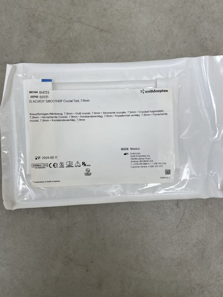 14723 - SMITH & NEPHEW - Acufex Smoother Crucial Tool 7.9mm, (EA) - ( Expiry Date: 2024-02-11 )