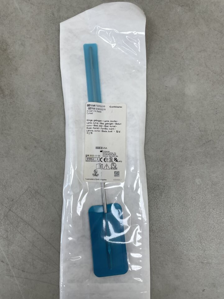 72205319-B - SMITH & NEPHEW - CAP-FIX Blade, Curved (Blade Only), (EA) - ( Expiry Date: 2025-02-06 )