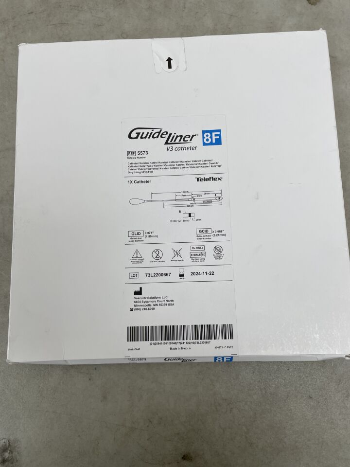 5573 - TELEFLEX - guideliner v3 catheter 8f, (BX/1) - ( Expiry Date: 2024-11-22 )