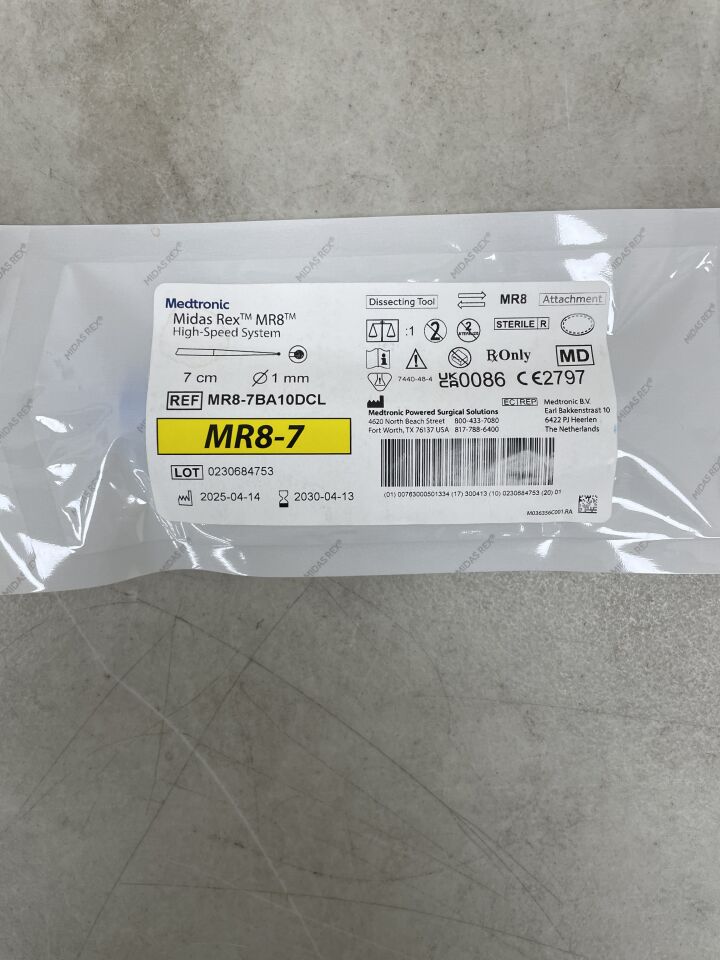 MR8-7BA10DCL - MEDTRONIC - Midas Rex MR8 High-Speed Surgical Tool, Ball Diamond Coarse Long 7cm x 1.0mm , ( EA ) - ( Expiry Date : 2030-04-13 )
