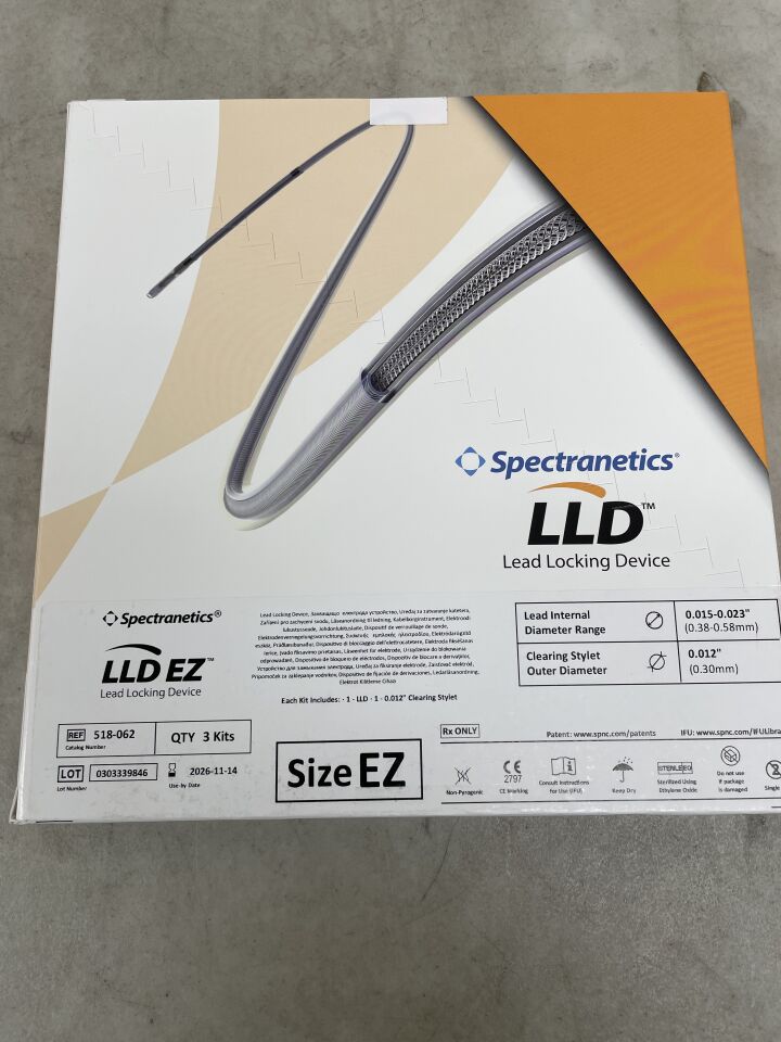 518-062 - SPECTRANETICS - LLD EZ Lead Locking Device , ( BX/3 ) - ( Expiry Date : 2026-11-14 )