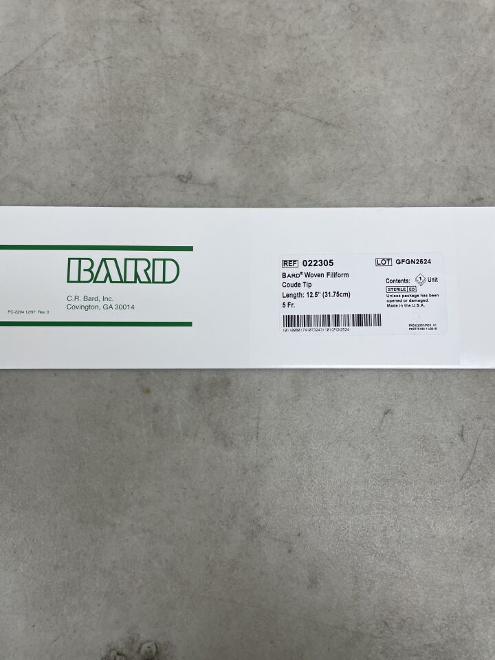 22305 - BARD - Woven Filiform Coude Tip, 5Fr, (BX/1) - ( Expiry Date: 2024-04-30 )