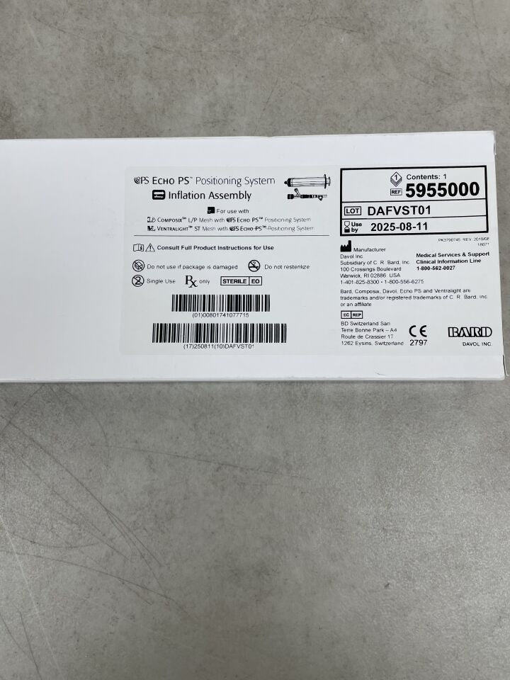 5955000 - BARD - Echo PS Inflation Assembly, (BX/1) - ( Expiry Date: 2025-08-11 )