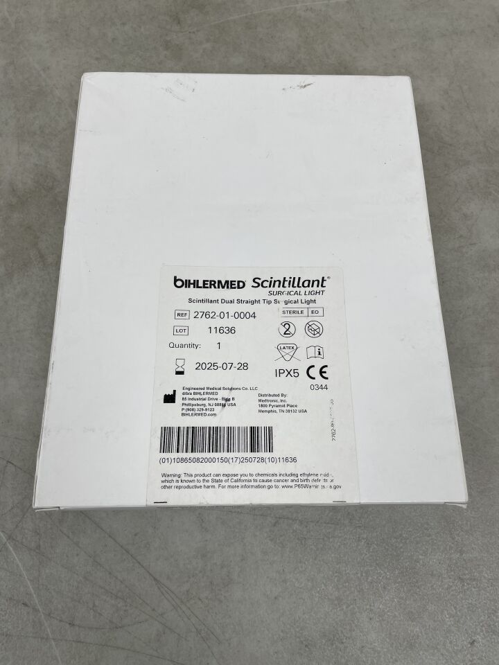 2762-01-0004 - BIHLERMED - Scintillant Surgical Light, Dual Straight Tip, (BX/1)