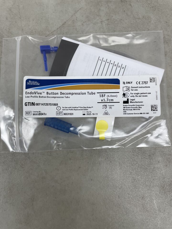 8041 - BOSTON SCIENTIFIC - EndoVive Button Decompression Tube, 18F x 1.7cm, (EA) - ( Expiry Date: 2025-10-11 )