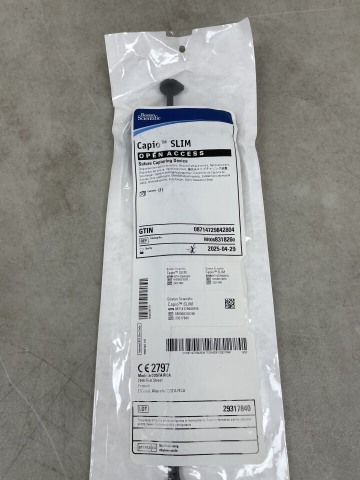 831826 - BOSTON SCIENTIFIC - capio slim capturing device, open access suture, (EA) - ( Expiry Date: 2025-04-29 )