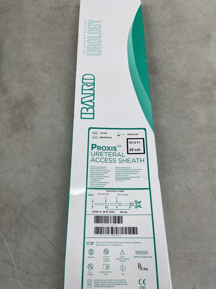 231035 - BARD - proxis ureteral access sheath 10/12f x 35cm, (BX/1) - ( Expiry Date: 2026-04-20 )