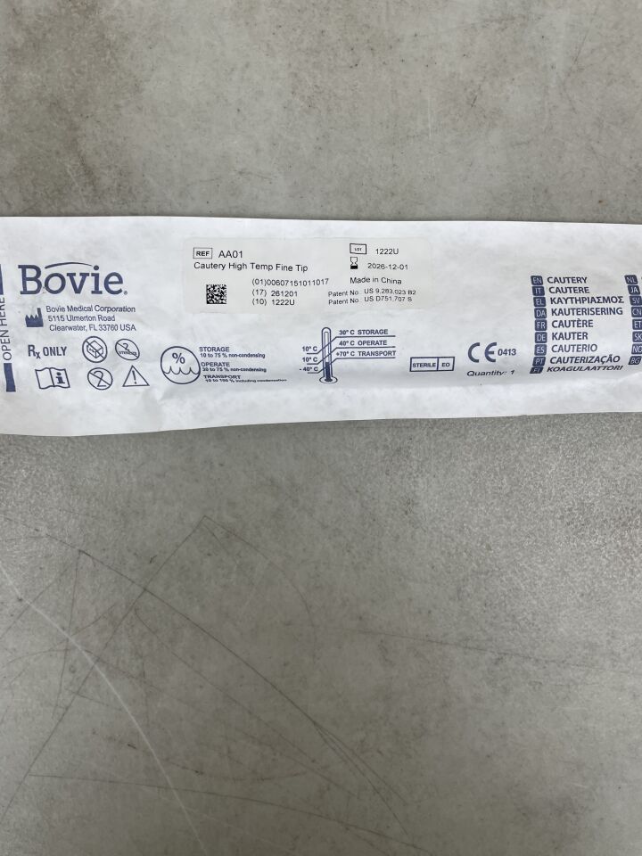 AA01 - BOVIE - High-Temp Cautery, Fine Tip, (EA) - ( Expiry Date: 2026-12-01 )