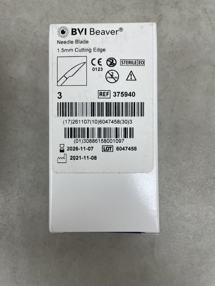 375940 - BVI - Needle Blade 1.5mm Cutting Edge, (BX/3) - ( Expiry Date: 2026-11-07 )