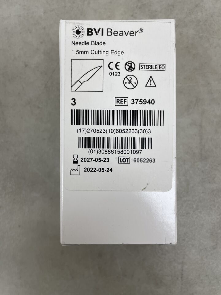 375940 - BVI - Needle Blade 1.5mm Cutting Edge, (BX/3) - ( Expiry Date: 2027-05-23 )
