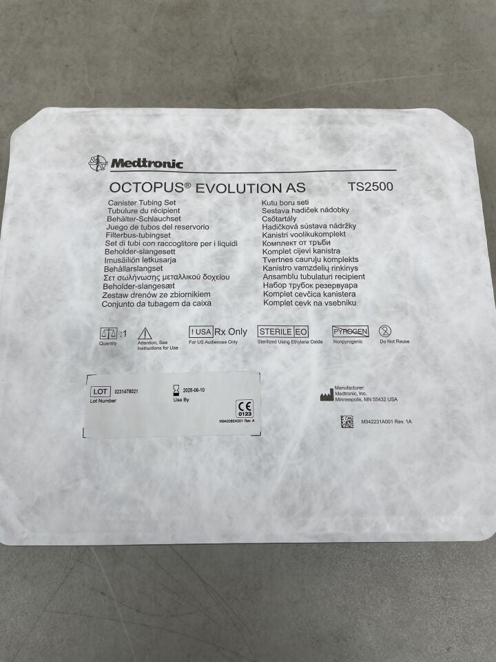 TS2500 - MEDTRONIC - Octopus Evolution AS Tissue Stabilizer & Canister Tubing , ( EA ) - ( Expiry Date : 2028-06-10 )