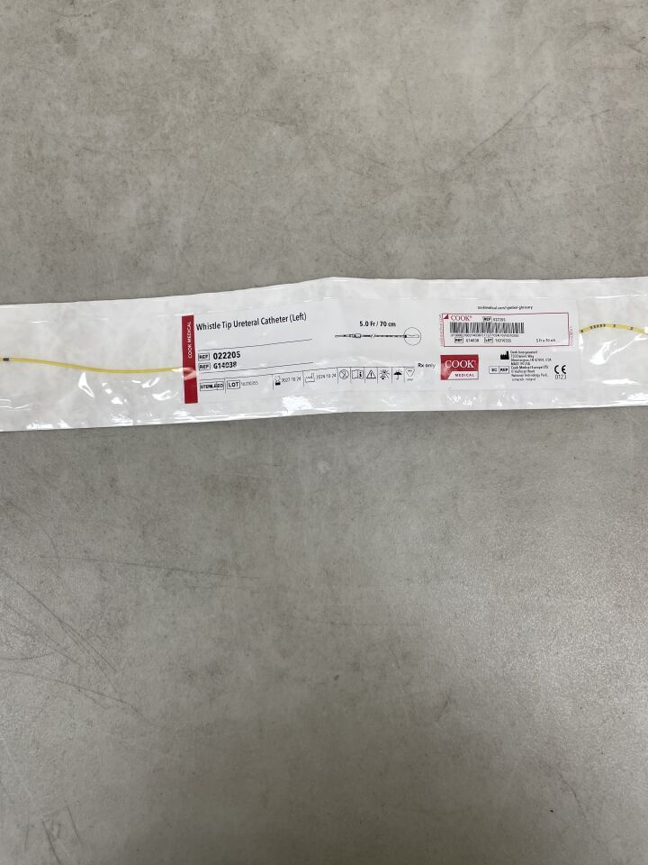 G14038 - COOK - 哨頭輸尿管導管,左側 5F x 70cm,(EA)-(有效期限:2027-10-24)