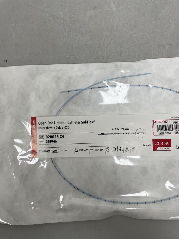 G15946 - COOK - Sof-Flex 開口式輸尿管導管,4 Fr,(EA)-(有效期至:2027-04-03)