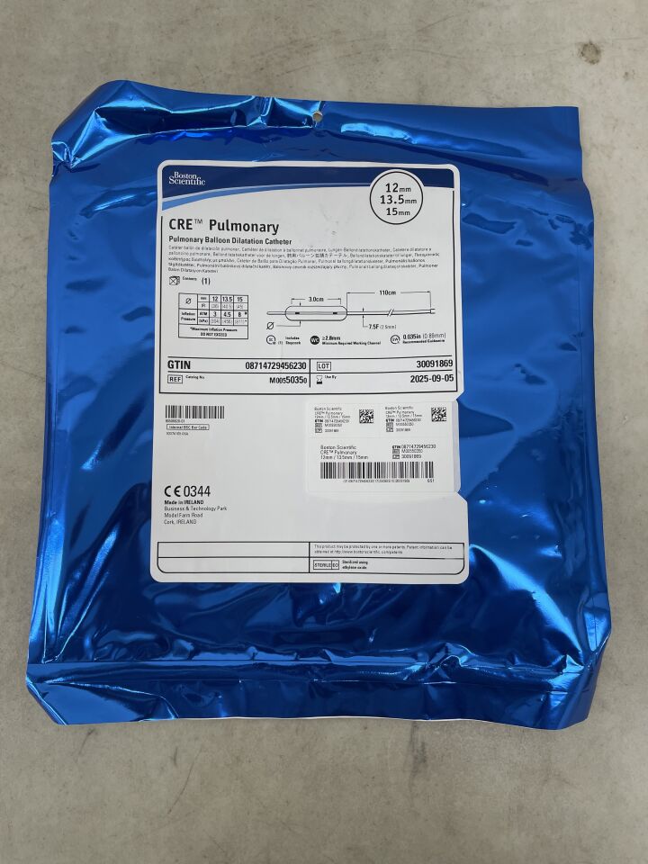 5035 - BOSTON SCIENTIFIC - CRE Pulmonary Balloon Dilation Catheter 12mm x 13.5mm 15mm , (EA) - ( Expiry Date: 2025-09-05 )