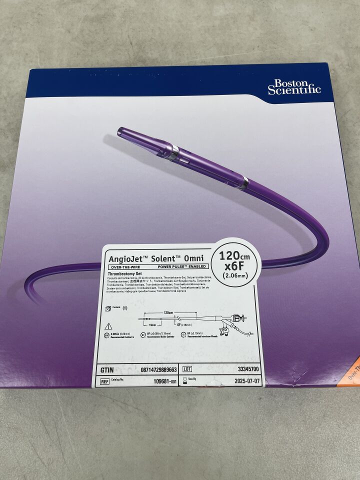 111303 - BOSTON SCIENTIFIC - AngioJet Solent Dista Thrombectomy Set - OTW - Power Pulse Enabled - 4Fr x 145cm, (BX/1) - ( Expiry Date: 2025-05-04 )