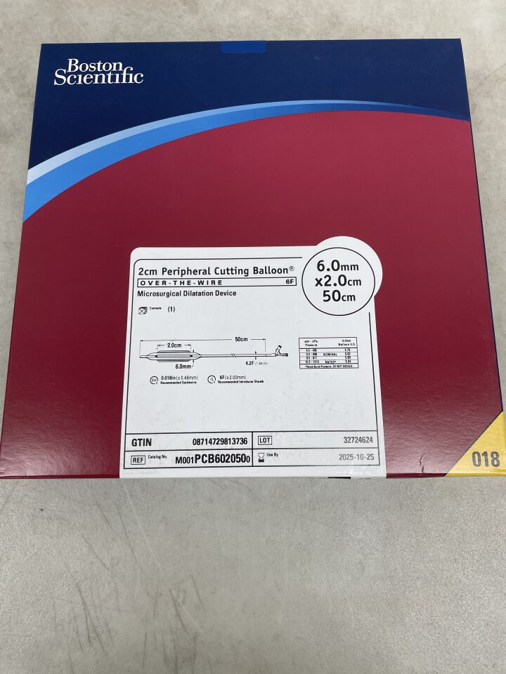 PCB502050 - BOSTON SCIENTIFIC - Peripheral Cutting Balloon Microsurgical Dilatation Device - OTW - 5.0mm x 2.0cm x 50cm, (BX/1) - ( Expiry Date: 2025-09-05 )