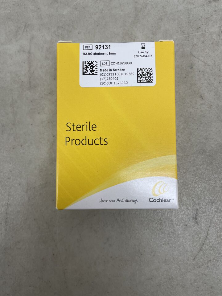 92131 - COCHLEAR - BA300 Abutment, 9mm, (BX/1) - ( Expiry Date: 2025-04-02 )