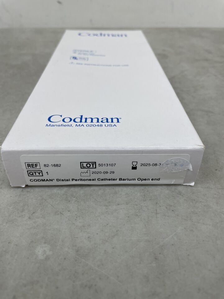 82-1682 - CODMAN - distal peritoneal catheter barium open end -, (BX/1) - ( Expiry Date: 2025-08-31 )