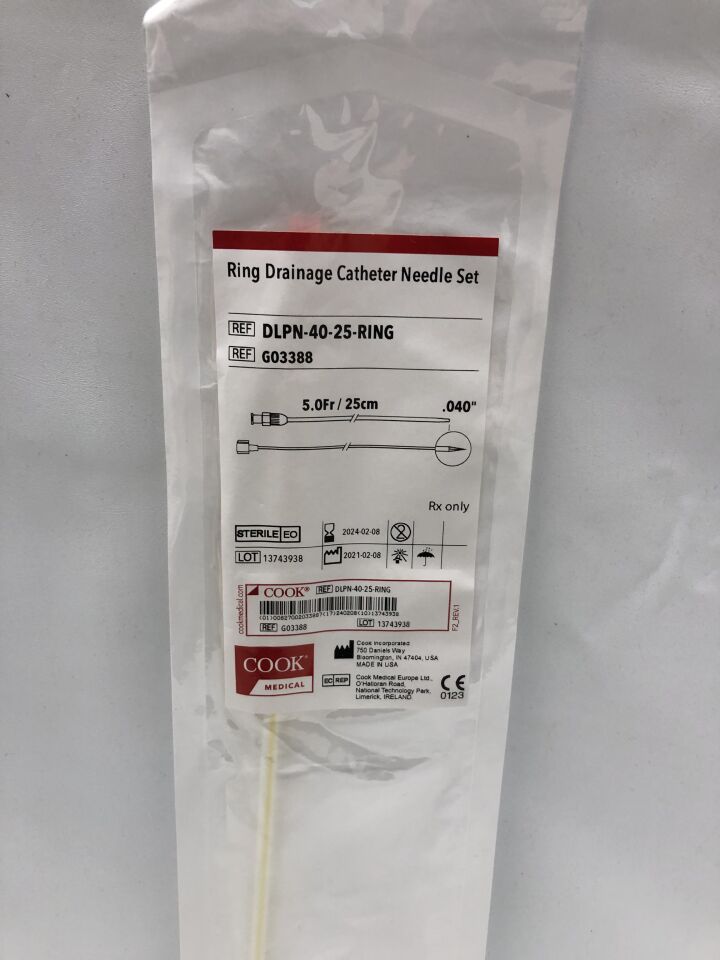 G03388 - COOK - Ring Drainage Catheter Needle Set, 5Fr, (EA) - ( Expiry Date: 2025-04-12 )