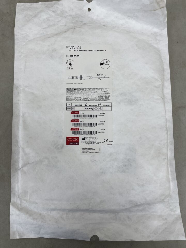 G22525 - COOK - Aguja de inyección endoscópica Accuject, 23 G, (unidad) - (Fecha de caducidad: 02/02/2026)