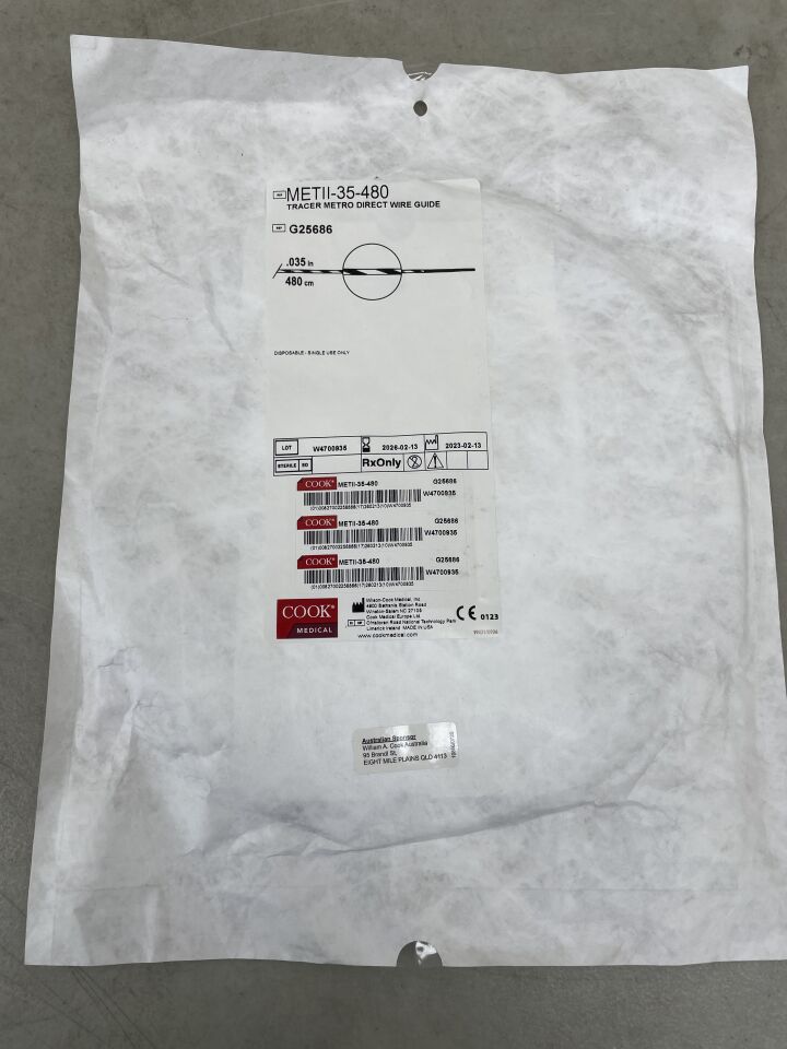 G25686 - COOK - Tracer Metro Direct Wire Guide 0.035" x 480cm , ( EA ) - ( Expiry Date : 2026-02-13 )