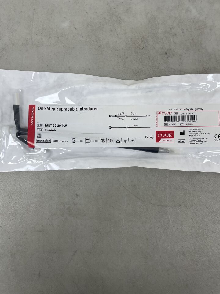 G26666 - COOK - One-Step Suprapubic Introducer Set 18F, (EA) - ( Expiry Date: 2026-03-01 )